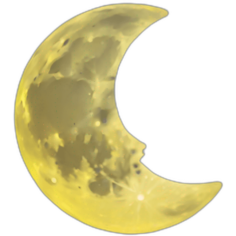 yellow cresent moon emoji