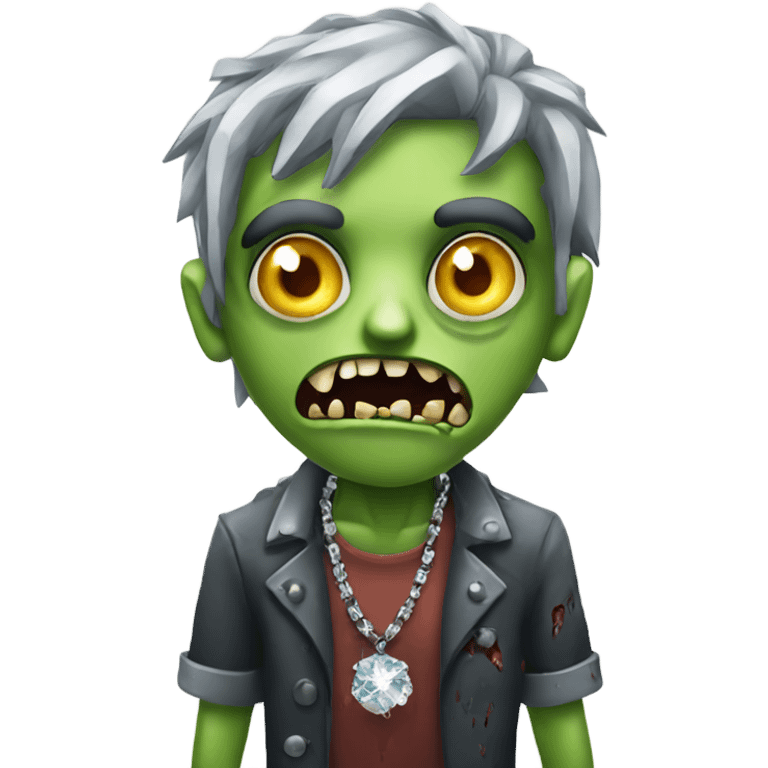 zombie with diamond chain emoji