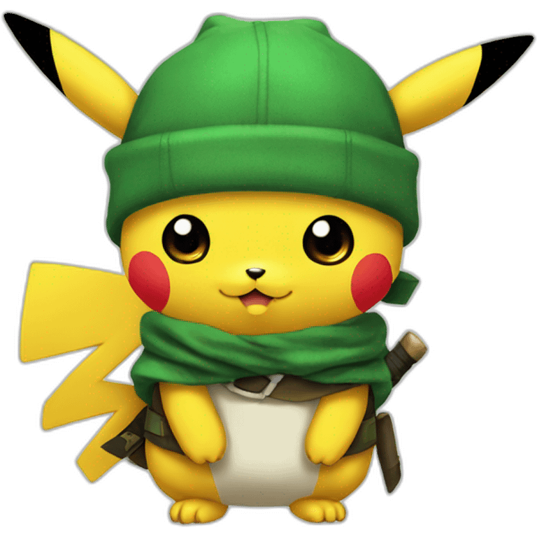 Pikachu in Zoro emoji