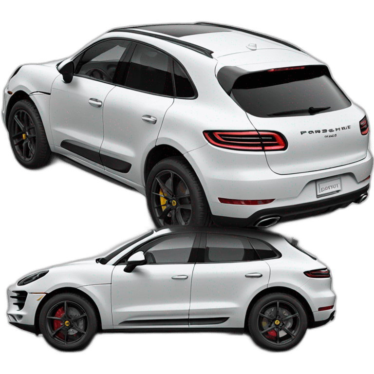 Porsche macan white emoji