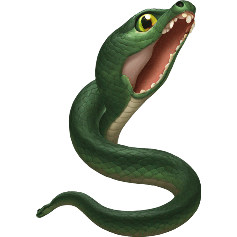 serpente nero emoji