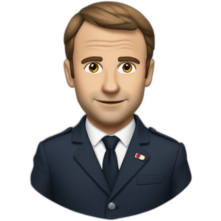 macron qui fait du ponney emoji