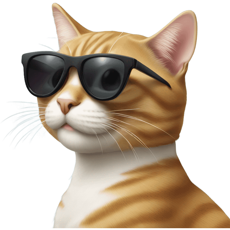 Cat with sunglasses emoji