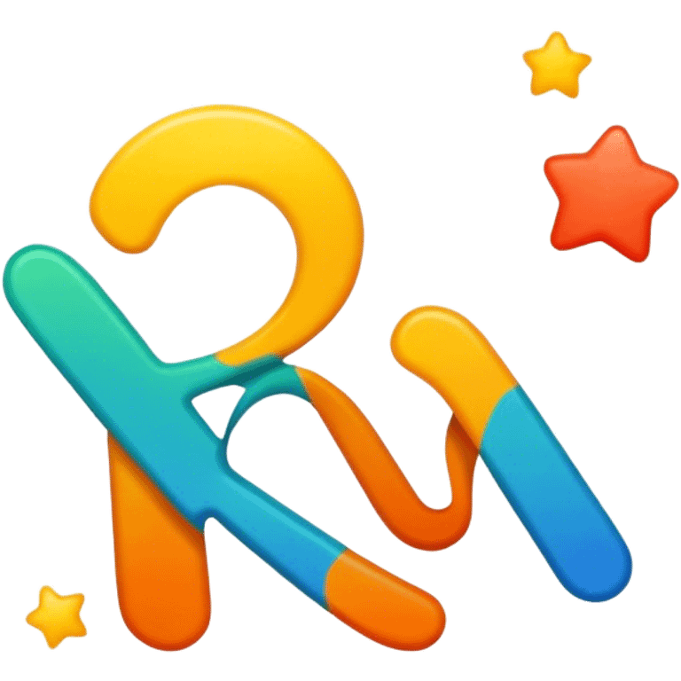 "Ranky" word with an abstract design emoji