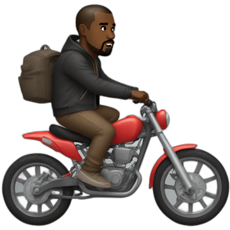 Kanye west on a bike emoji