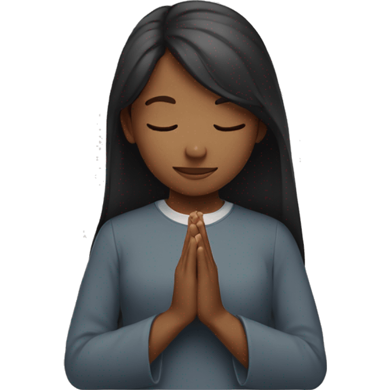 Girl Praying emoji