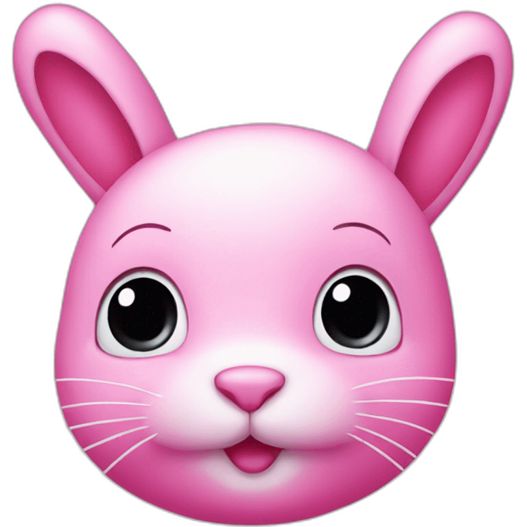 Pink bunny emoji