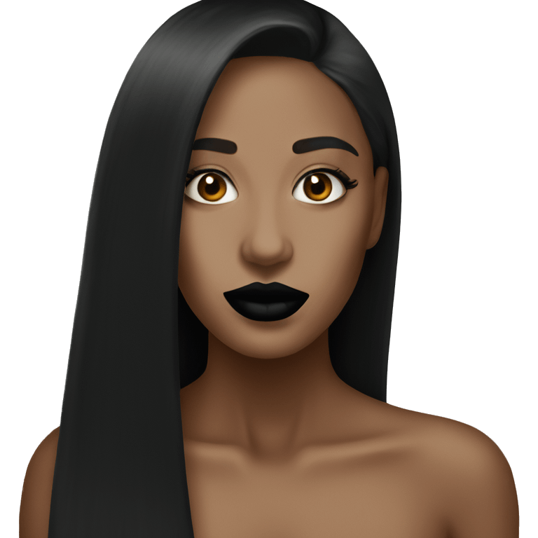 Black lipstick  emoji