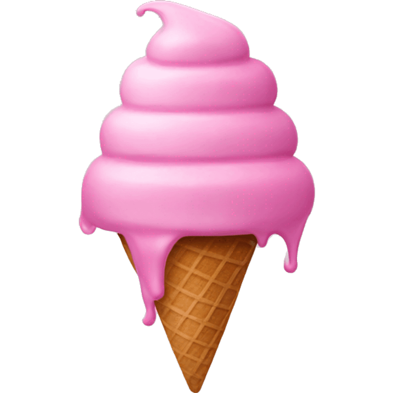 Pink icecream emoji