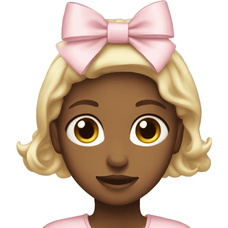 Light pink bows emoji