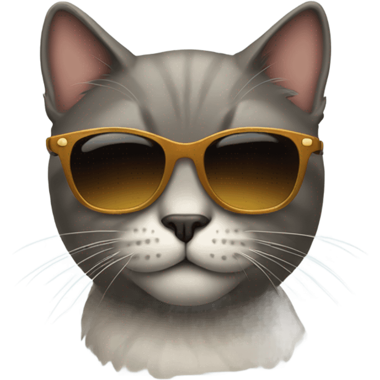 Cat with sunglasses emoji