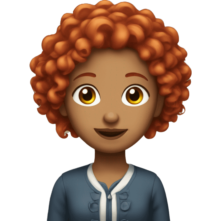 scarlet johnson with curly red hair emoji