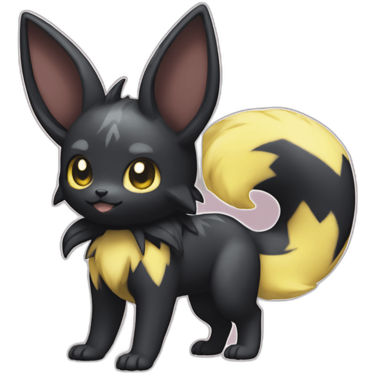 skiny Umbreon Pokemon emoji