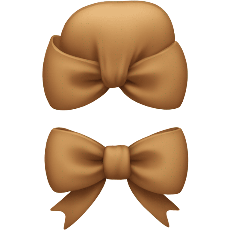 Light Brown bow  emoji