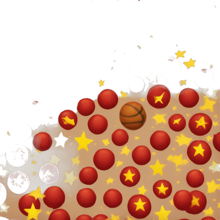 red ball with yellow star emoji