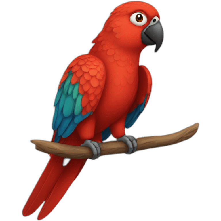 Red parrot emoji