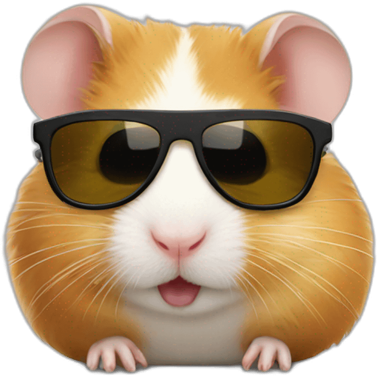 hamster with sunglasses emoji