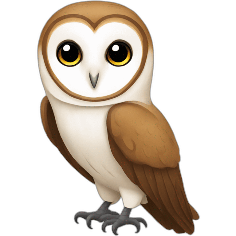 dark barn owl emoji