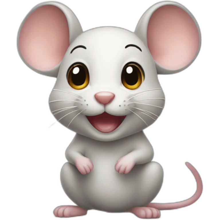 Happy mouse emoji