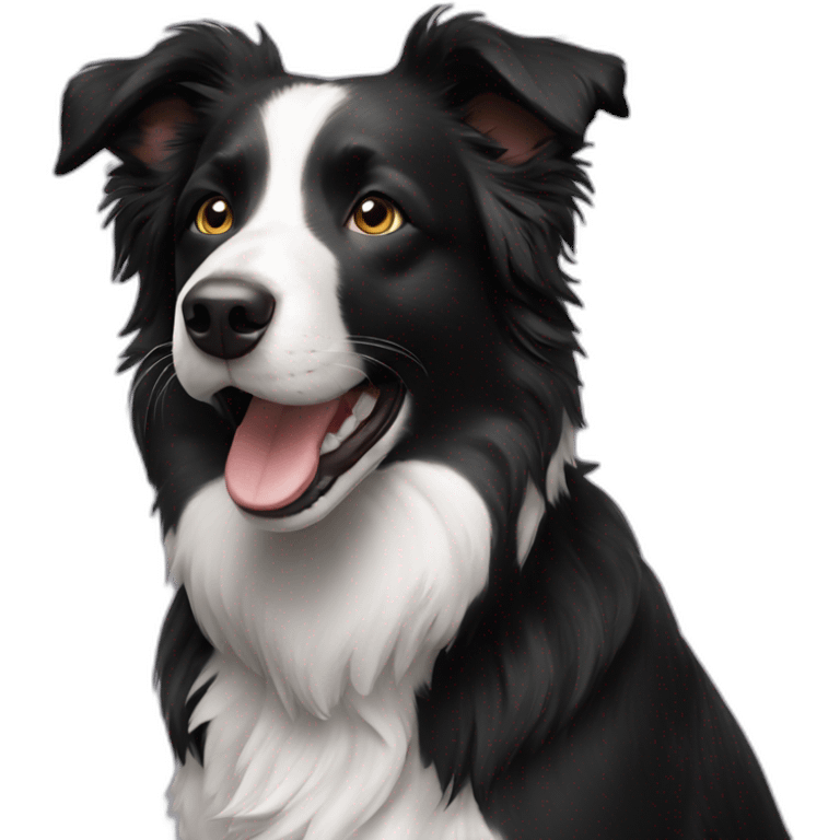 Border collie black emoji