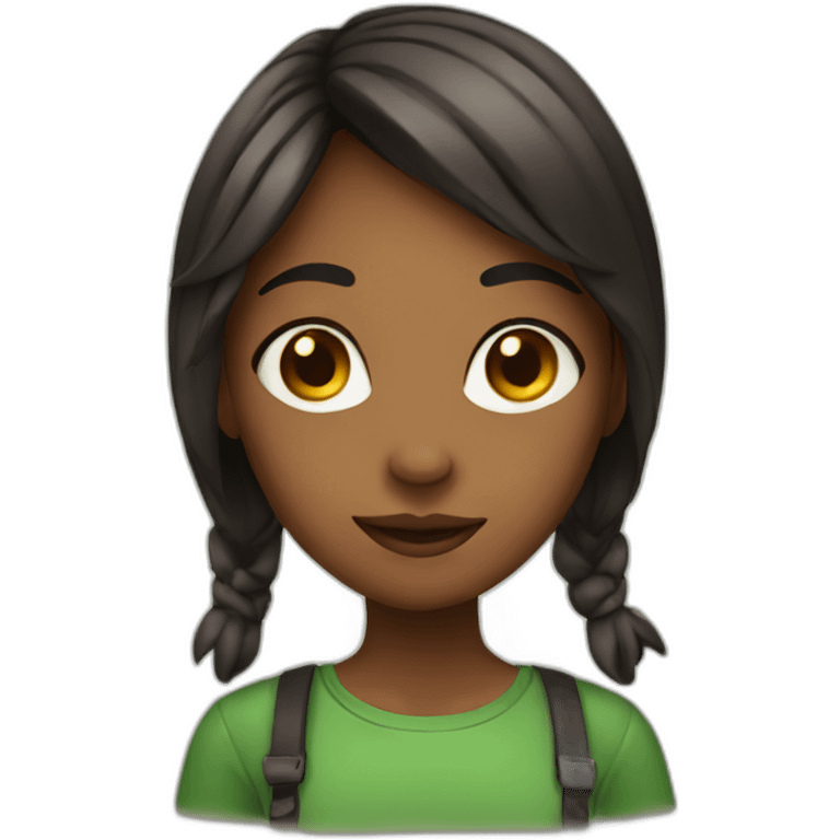 Vegan girl emoji