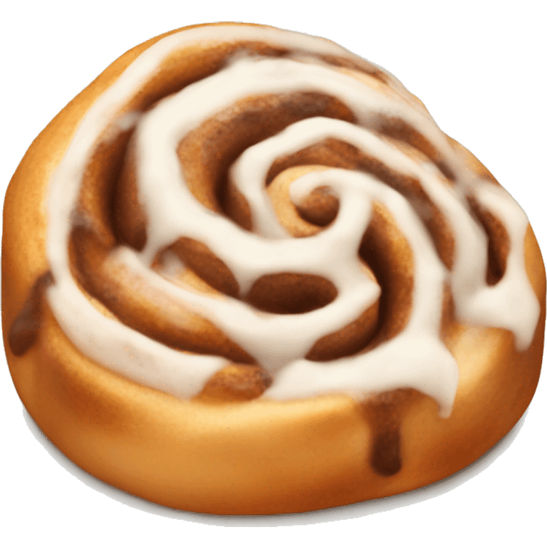 Cinnamon roll with icing  emoji