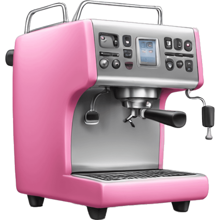 Pink and espresso machine  emoji