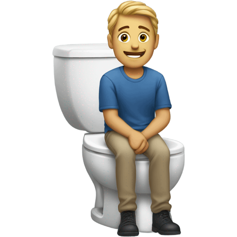 Ian on the toilet emoji