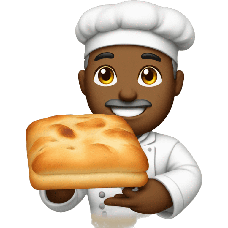 baker with a focaccia emoji