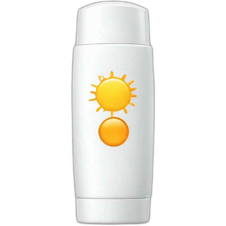 Sunscreen bottle emoji