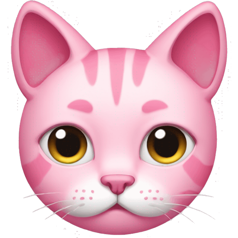 sad pink cat  emoji