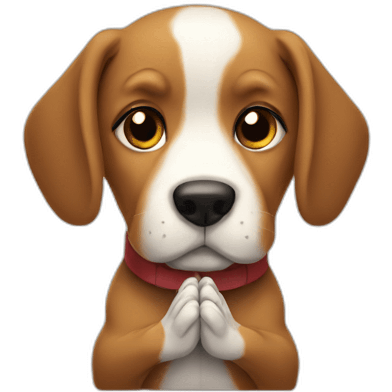 praying dog emoji