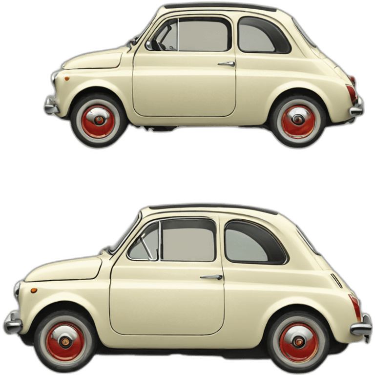 Fiat 500 vintage emoji