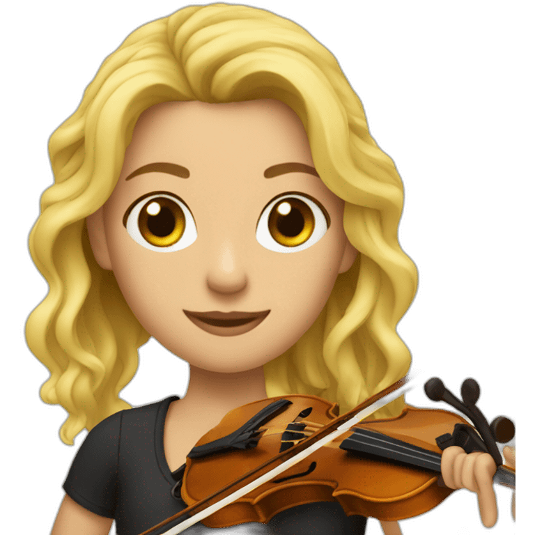 Violinista rubia  emoji