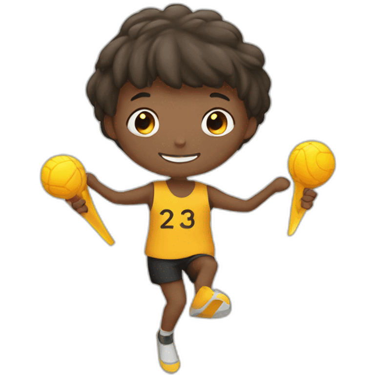 achieve the goal with Stickman emoji