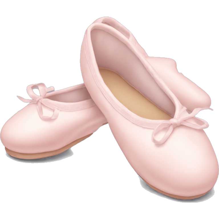 Pale pink ballet shoes emoji