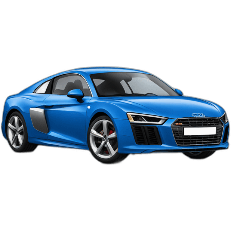 blue Audi car emoji