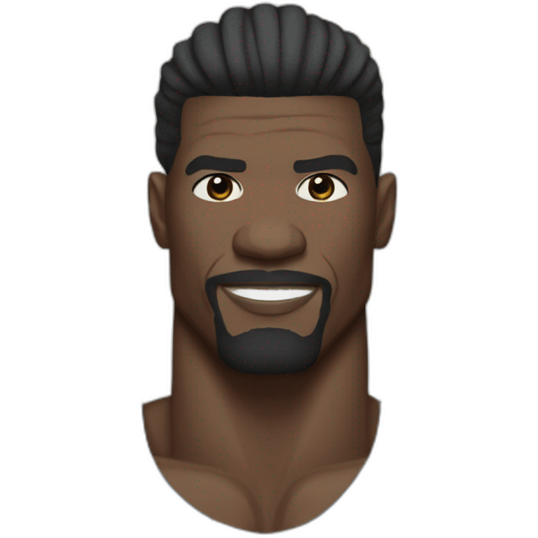 Terry crews with long black hair and flag headband emoji