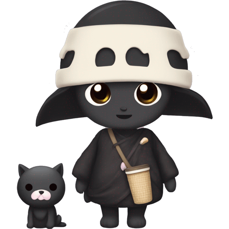 kuromi with boba emoji