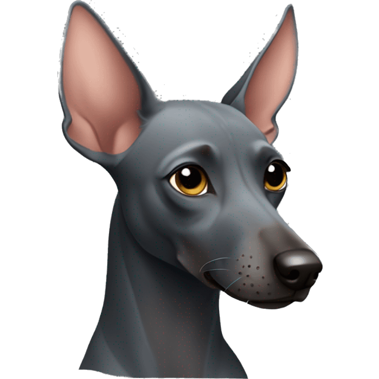 Xoloitzcuintle side profile emoji