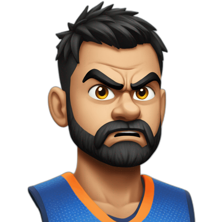 Virat Kohli angry emoji