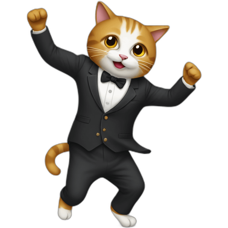 cat-dancing-with-suit emoji