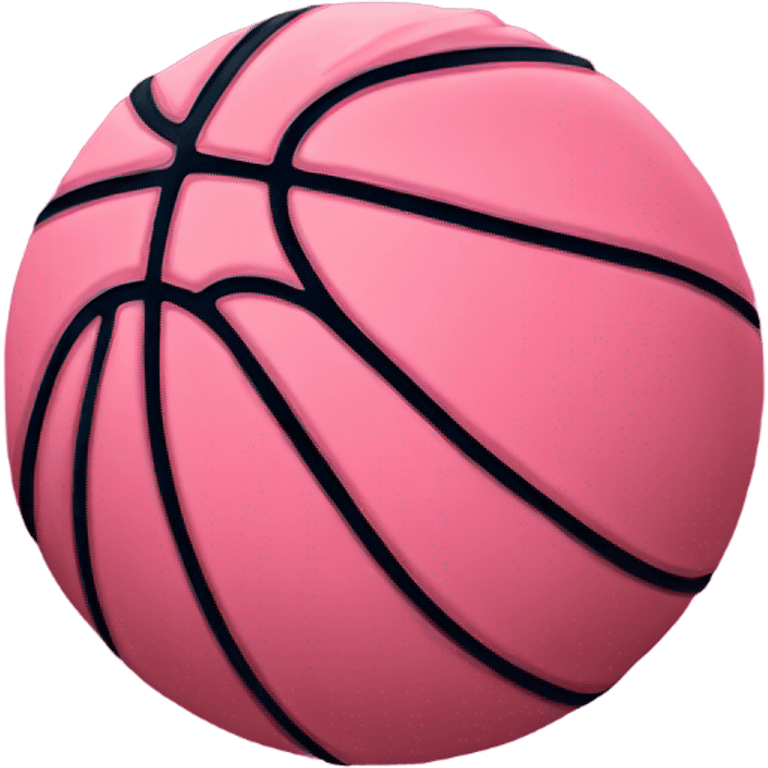 pink basketball emoji