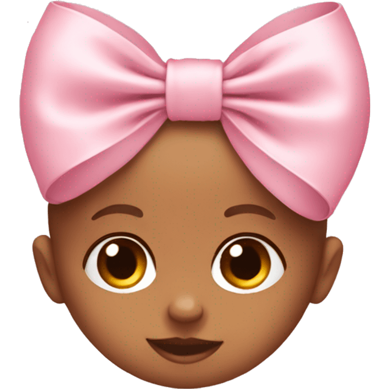 Baby pink bow emoji