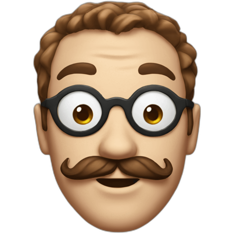 spider-man with mustache emoji