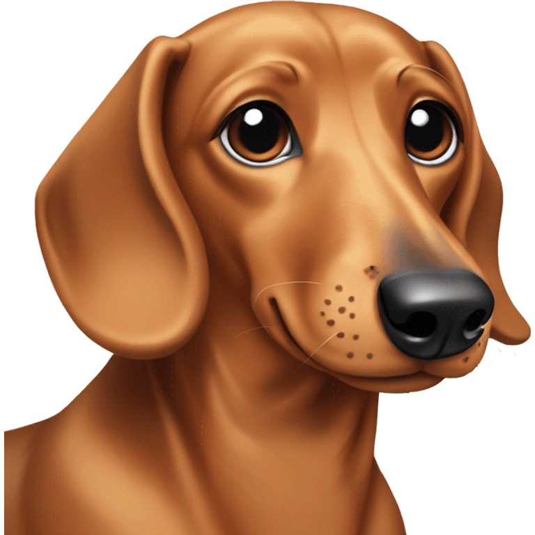 Tan dachshund  emoji