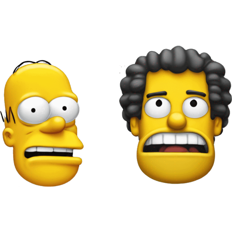 Homer simpson and Bart simpson emoji