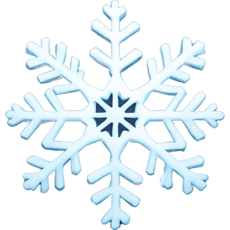 a detailed snowflake emoji