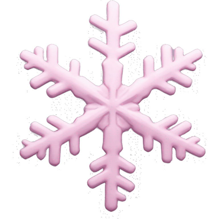 pastel pink snowflake  emoji