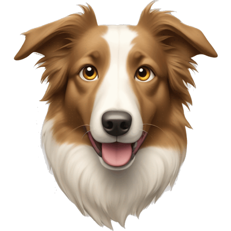 Beige border collie  emoji